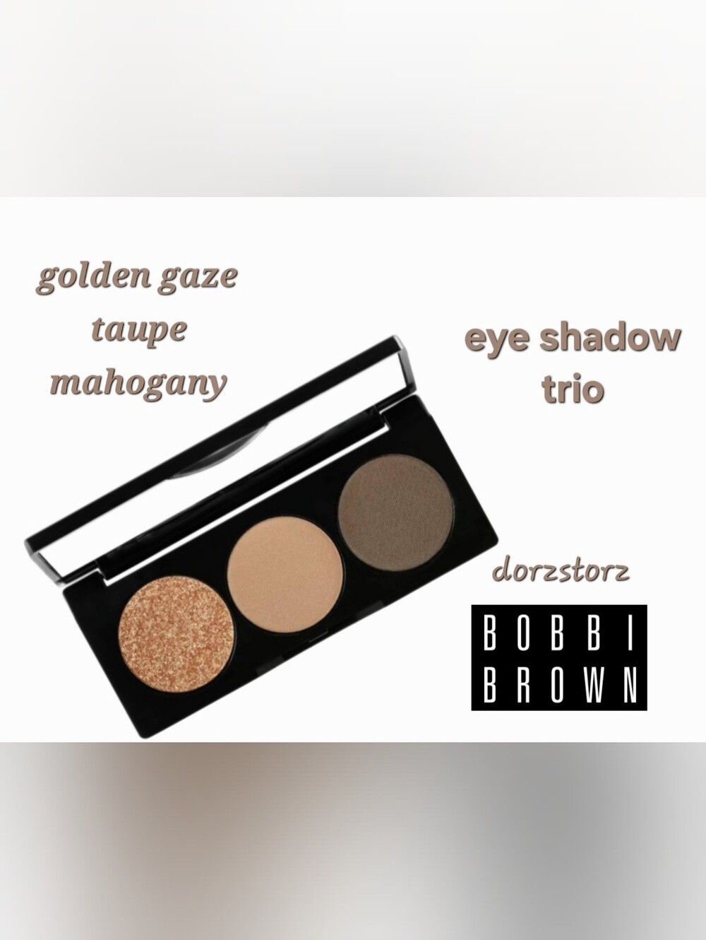 BOBBI BROWN • Essential Eye Shadow Trio • GOLDEN HOUR • .16 oz • New in Box